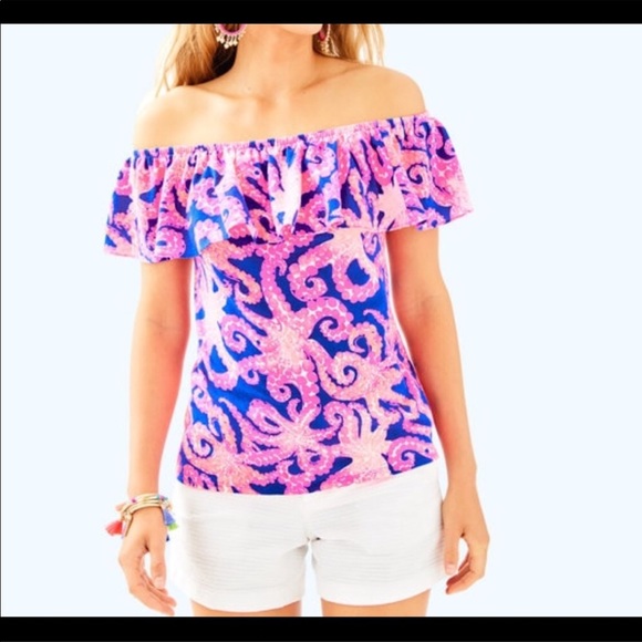 Lilly Pulitzer la fortunate top xxs - Picture 1 of 7